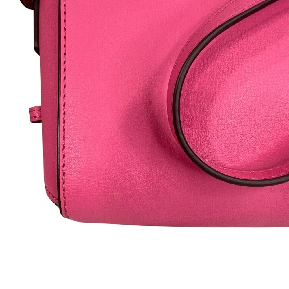Marc Jacobs Medium Commuter Leather Designer Pink Gold Crossbody Flap Bag Purse - Picture 10 of 17